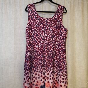 Dressbarn Tropical Long Dress women’s plus size 20